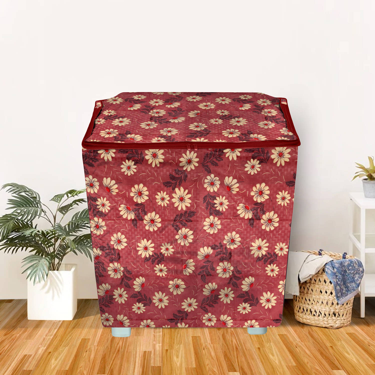 E-Retailer Single PVC Brown Washing Machine Cover for Universal Semi-Automatic     			E-Retailer Single PVC Brown Washing Machine Cover for Universal Semi-Automatic