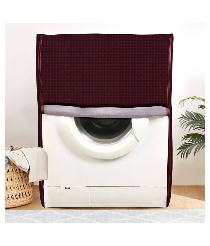 E-Retailer Single PVC Black Washing Machine Cover for Universal Front Load