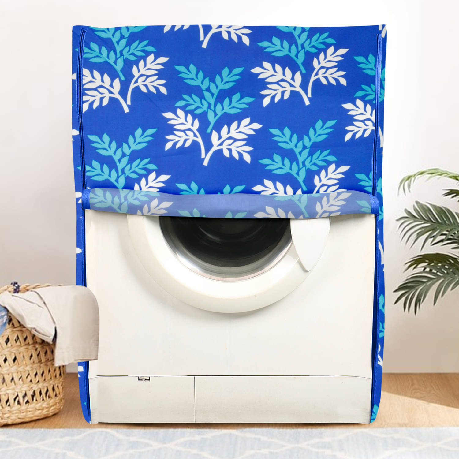     			E-Retailer Single Polyester Blue Washing Machine Cover for Universal Front Load