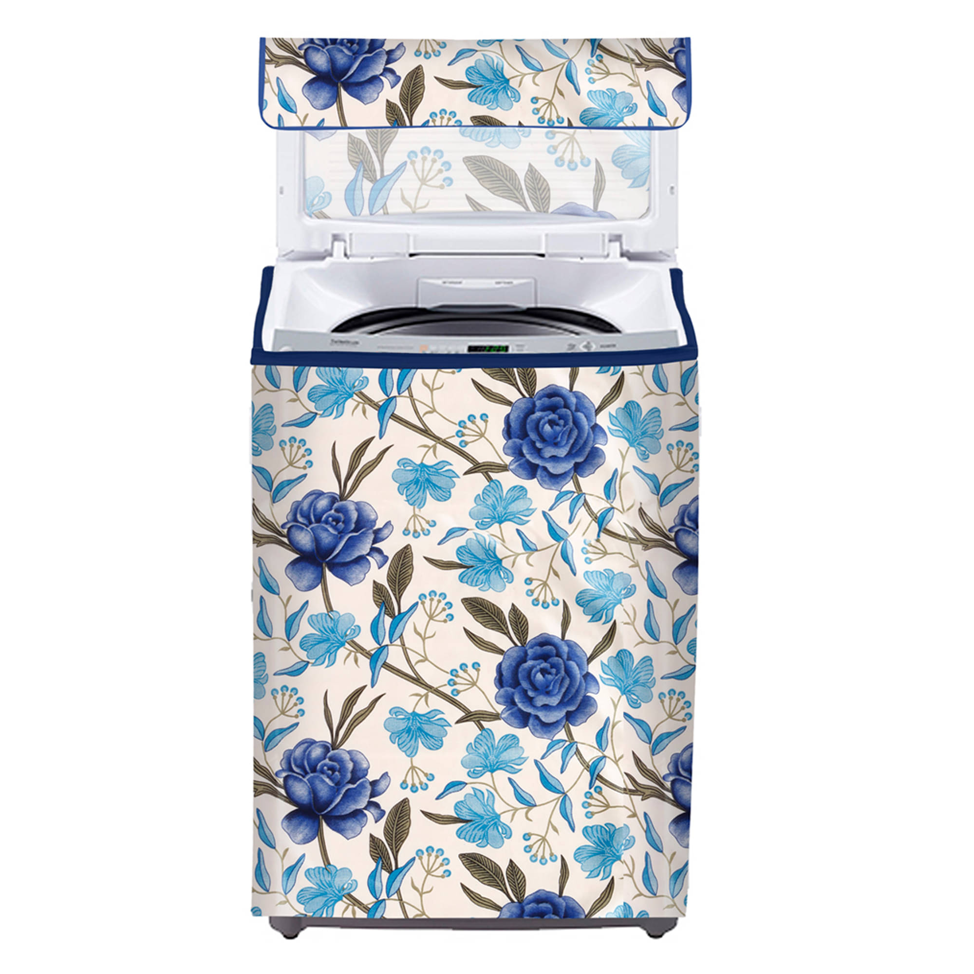     			E-Retailer Single Polyester Blue Washing Machine Cover for Universal Top Load
