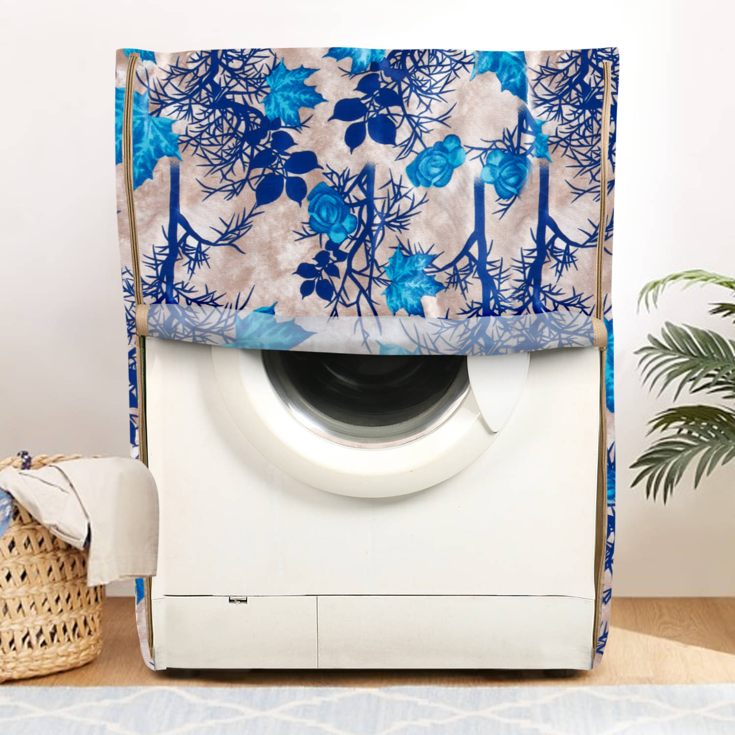     			E-Retailer Single Polyester Blue Washing Machine Cover for Universal Front Load