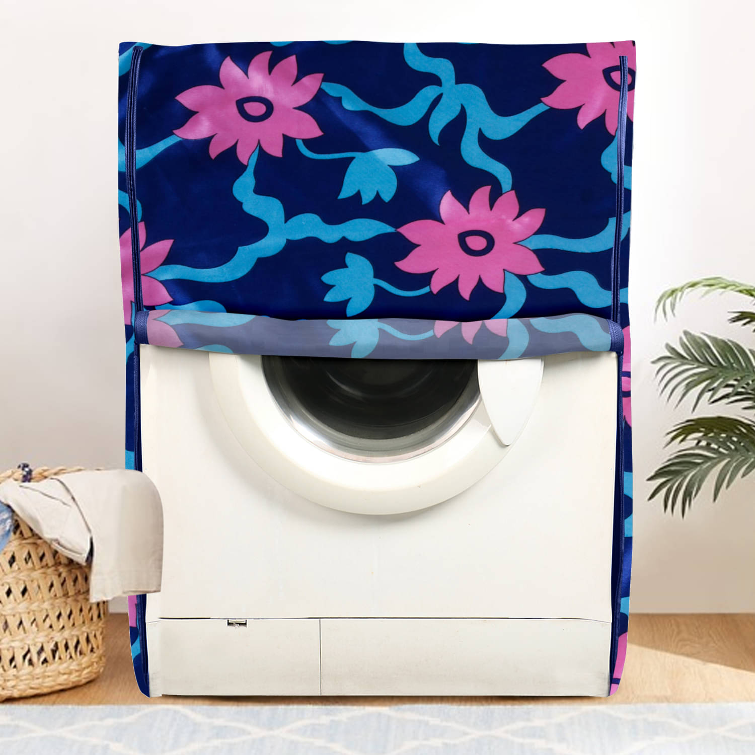    			E-Retailer Single Polyester Blue Washing Machine Cover for Universal Front Load