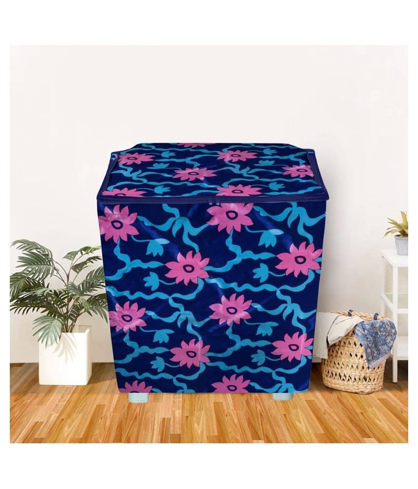 E-Retailer Single Polyester Blue Washing Machine Cover for Universal Semi-Automatic E-Retailer Single Polyester Blue Washing Machine Cover for Universal Semi-Automatic
