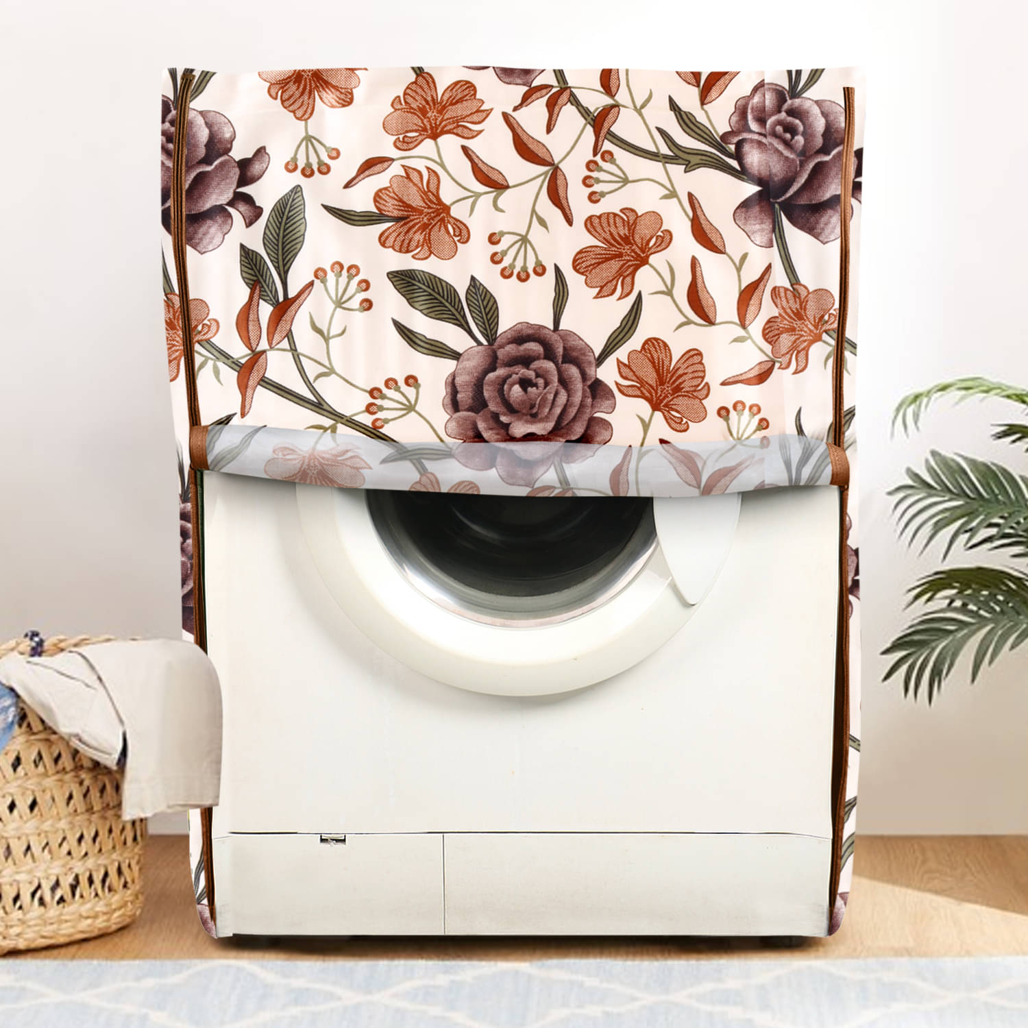 E-Retailer Single Polyester Brown Washing Machine Cover for Universal Front Load E-Retailer Single Polyester Brown Washing Machine Cover for Universal Front Load