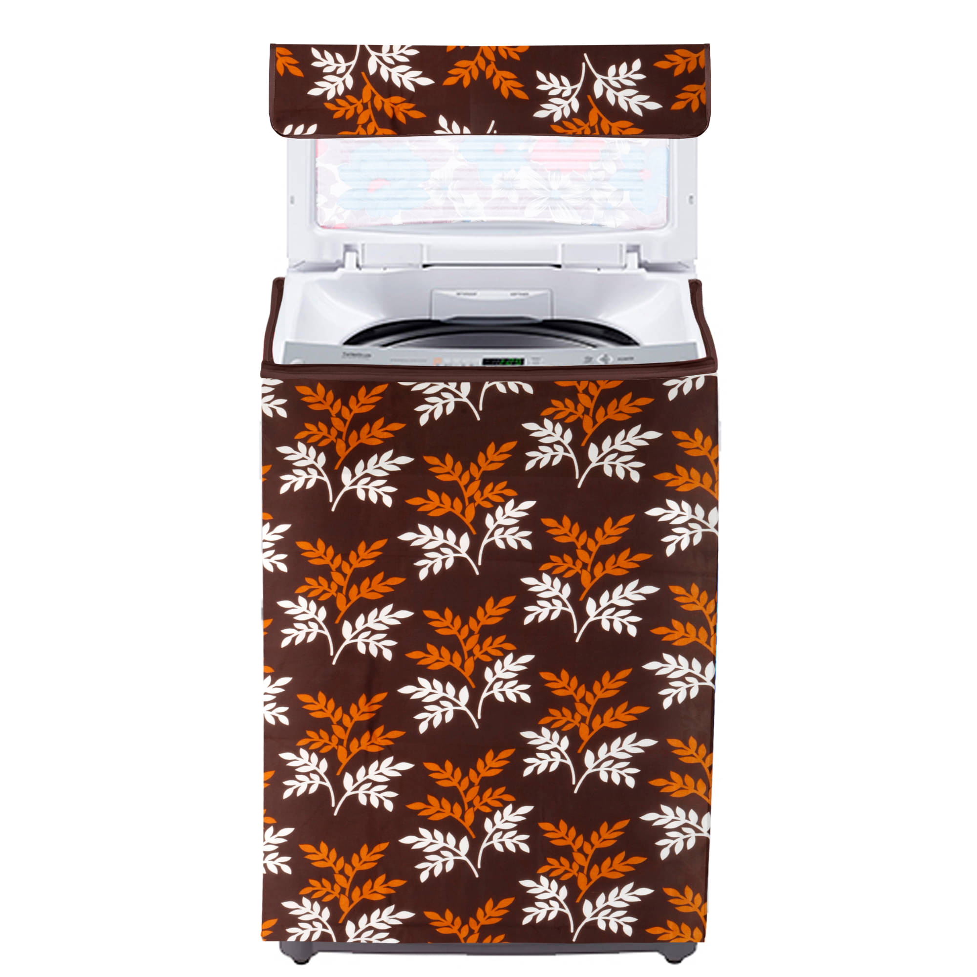     			E-Retailer Single Polyester Brown Washing Machine Cover for Universal Top Load
