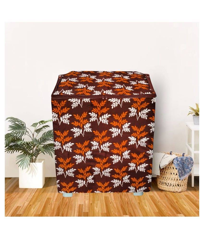     			E-Retailer Single Polyester Brown Washing Machine Cover for Universal Semi-Automatic
