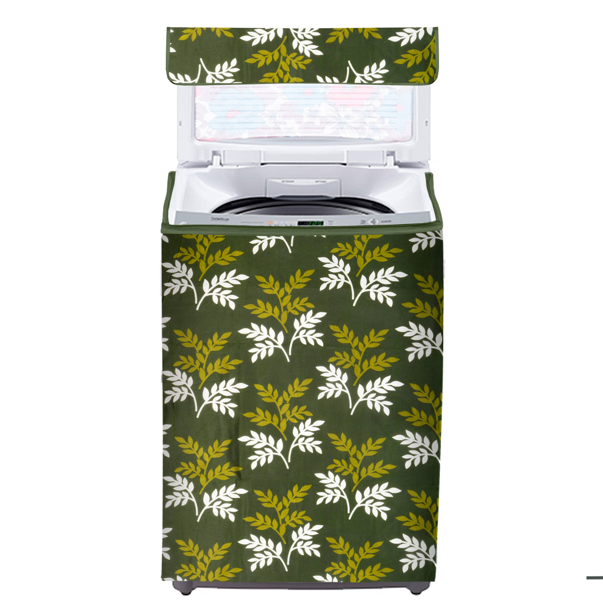     			E-Retailer Single Polyester Green Washing Machine Cover for Universal Top Load