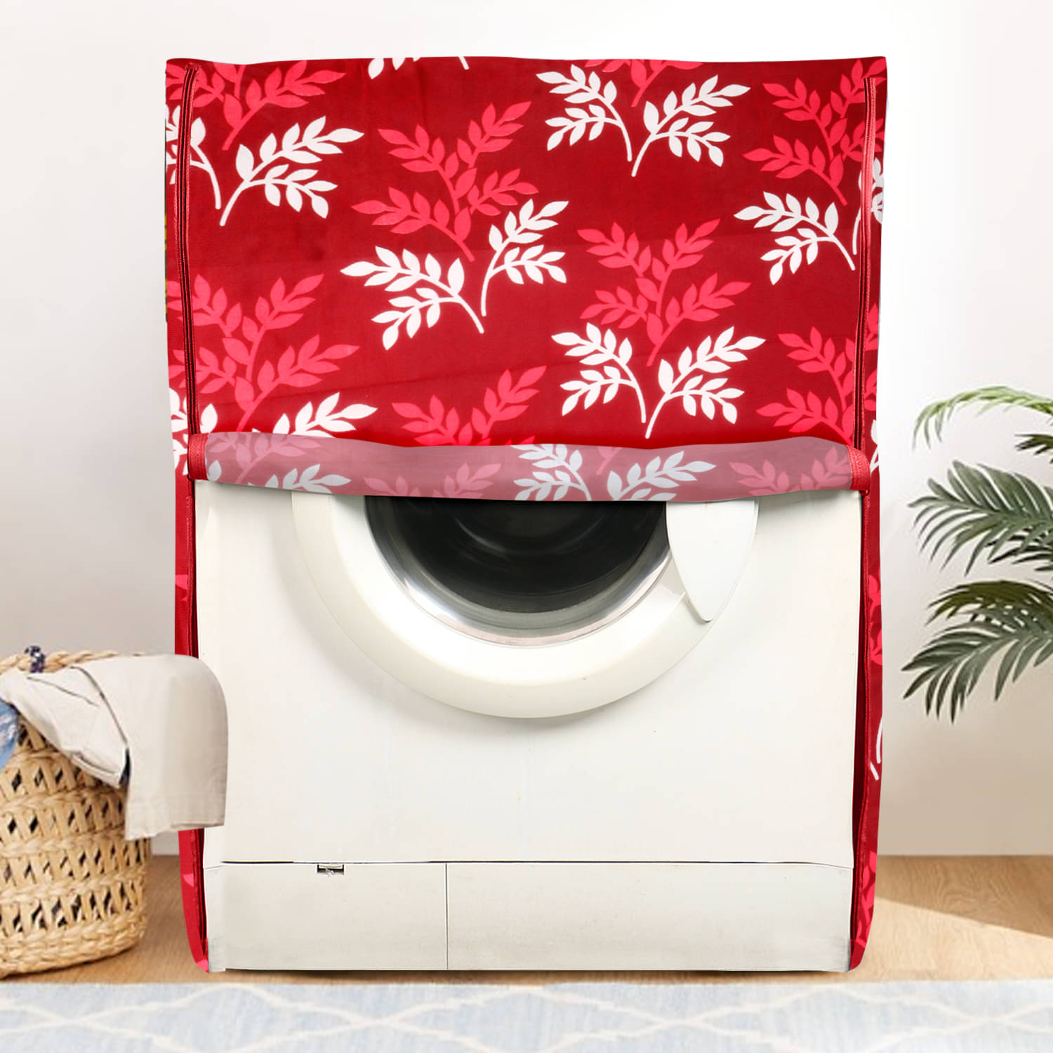 E-Retailer Single Polyester Maroon Washing Machine Cover for Universal Front Load E-Retailer Single Polyester Maroon Washing Machine Cover for Universal Front Load