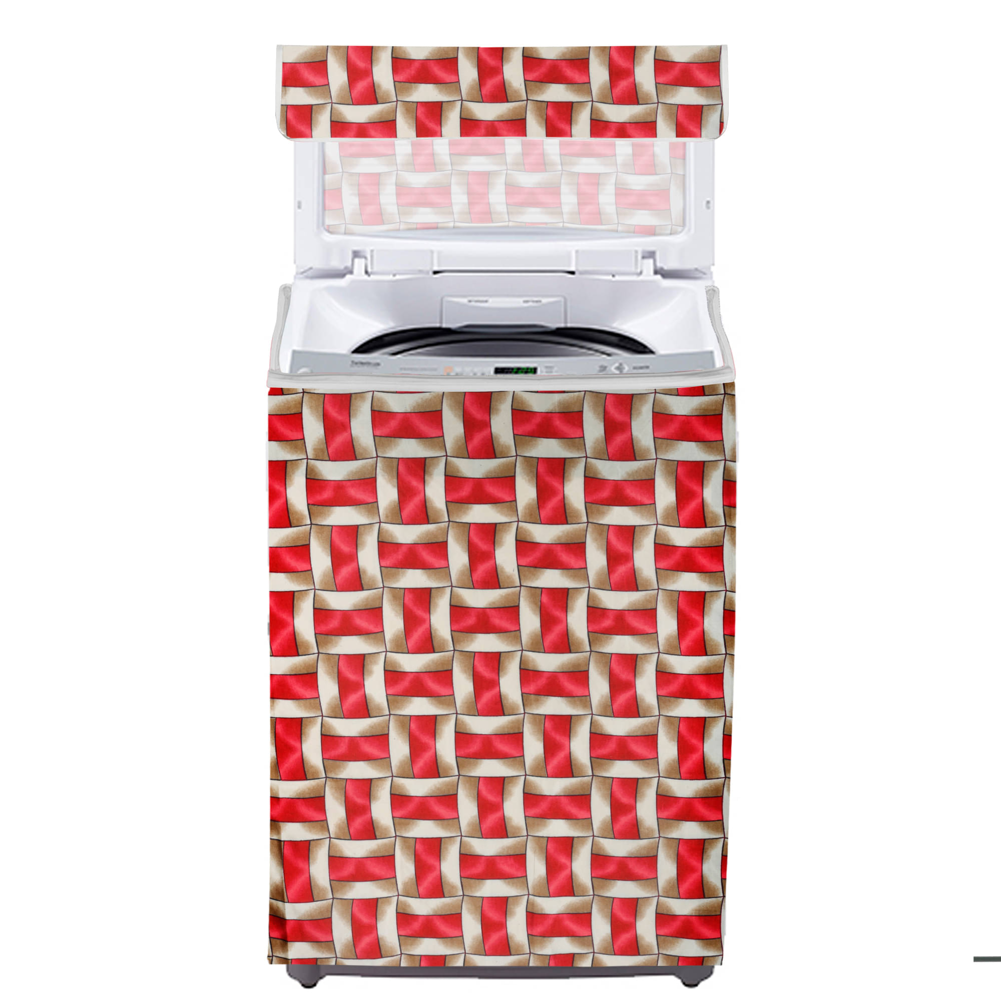 E-Retailer Single Polyester Red Washing Machine Cover for Universal Top Load E-Retailer Single Polyester Red Washing Machine Cover for Universal Top Load