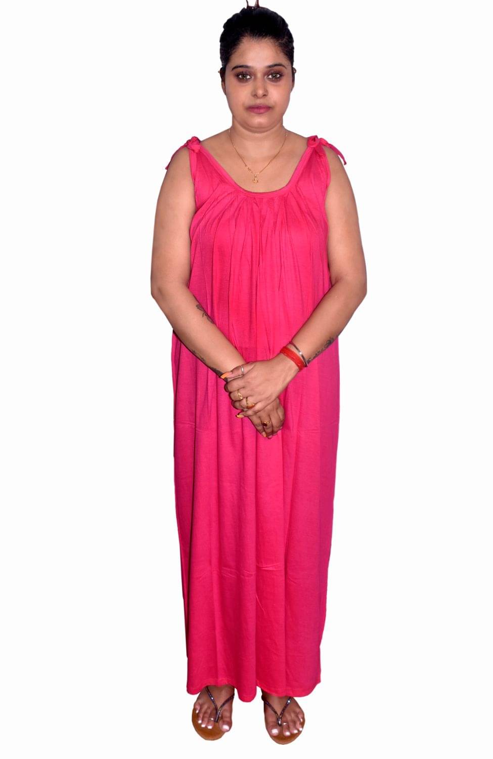    			PIYALI'S CREATION WOMEN'S Cotton Nighty & Night Gowns - Pink