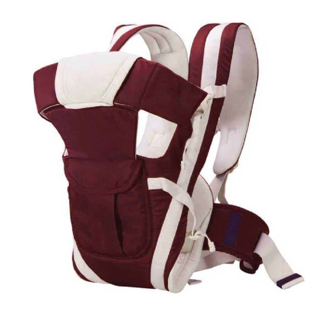     			Baby Carrier Kids 4-in-1 Adjustable Baby Carrier Cum Kangaroo Bag/Honeycomb Texture Baby Carry Sling/Back/Front Carrier for Baby with Safety Belt and Buckle Straps (Brown)