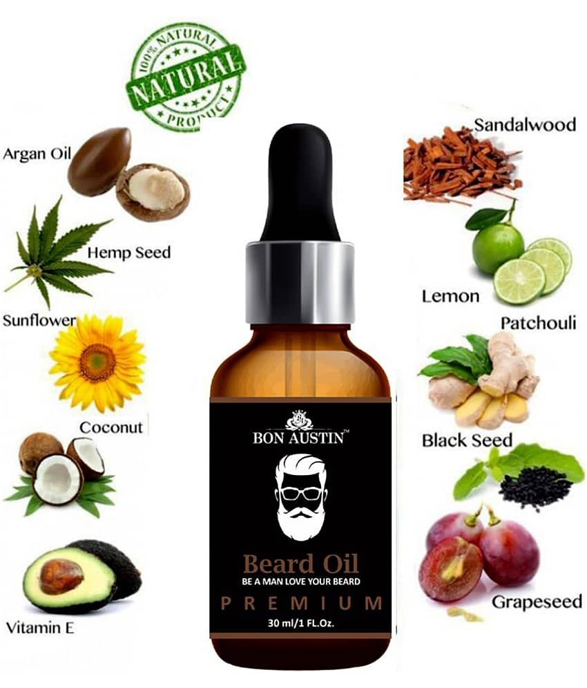 Bon Austin BE A MAN Beard Oil 30 ml - Beard Care and Tools | Buy online on ZillyBuy