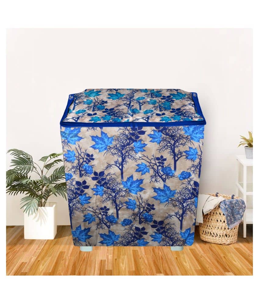 E-Retailer Single Polyester Blue Washing Machine Cover for Universal Semi-Automatic