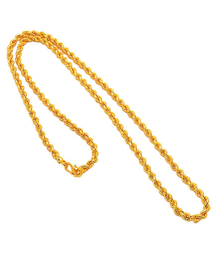 Jewar Mandi Gold Plated Chain ( Set of 1 )