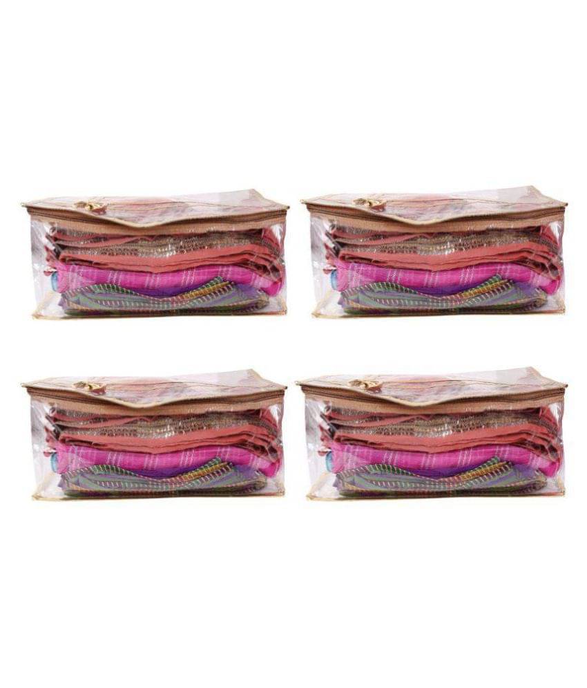 RAJA Gold Saree Covers - 4 Pcs RAJA Gold Saree Covers - 4 Pcs