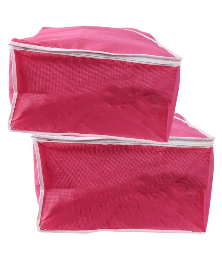 RAJA Pink Saree Covers - 2 Pcs