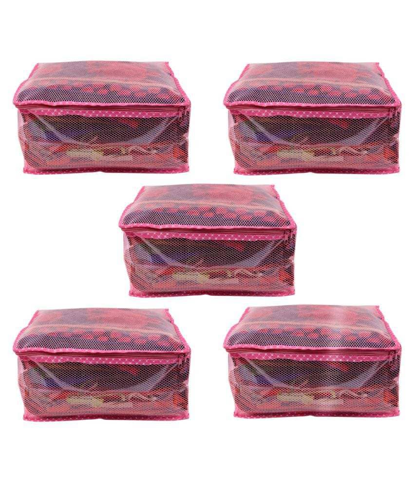 RAJA Pink Saree Covers - 5 Pcs
