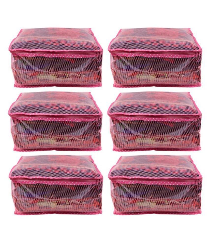 RAJA Pink Saree Covers - 6 Pcs RAJA Pink Saree Covers - 6 Pcs