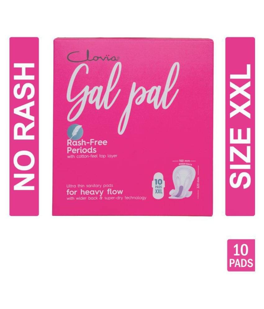     			Clovia Gal Pal 10 Sanitary Pads - XXL for Extra Heavy Flow - 320 mm