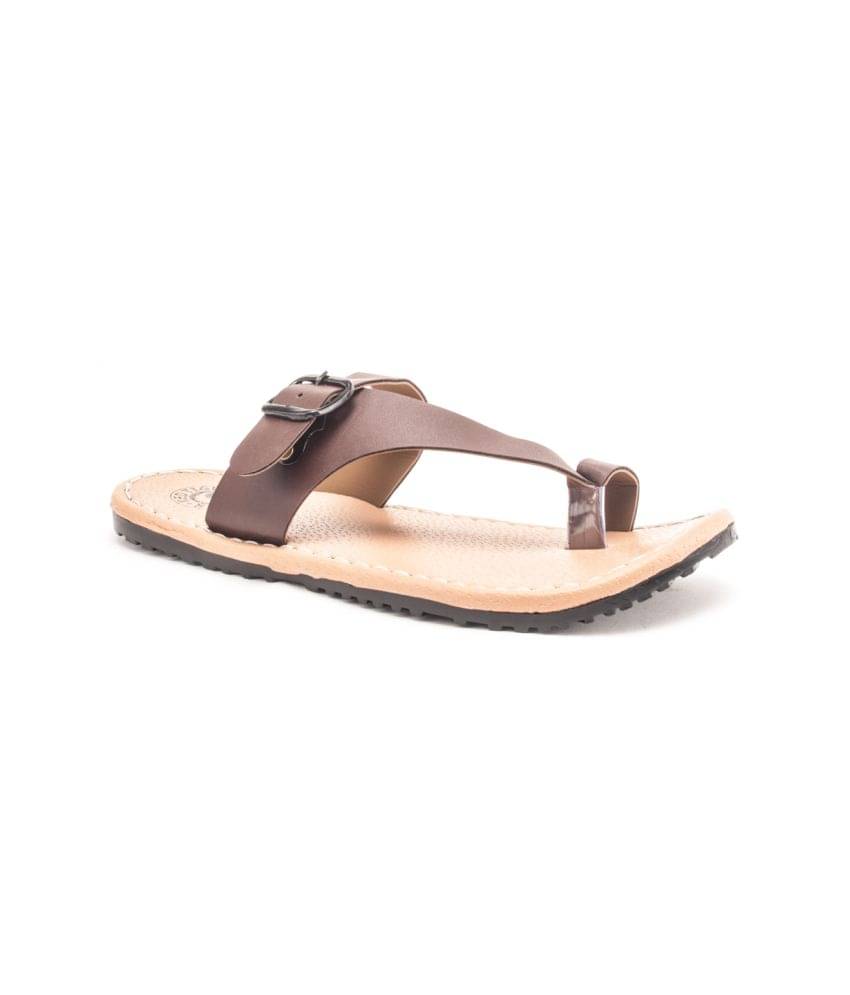     			First Step Brown Flip Flops