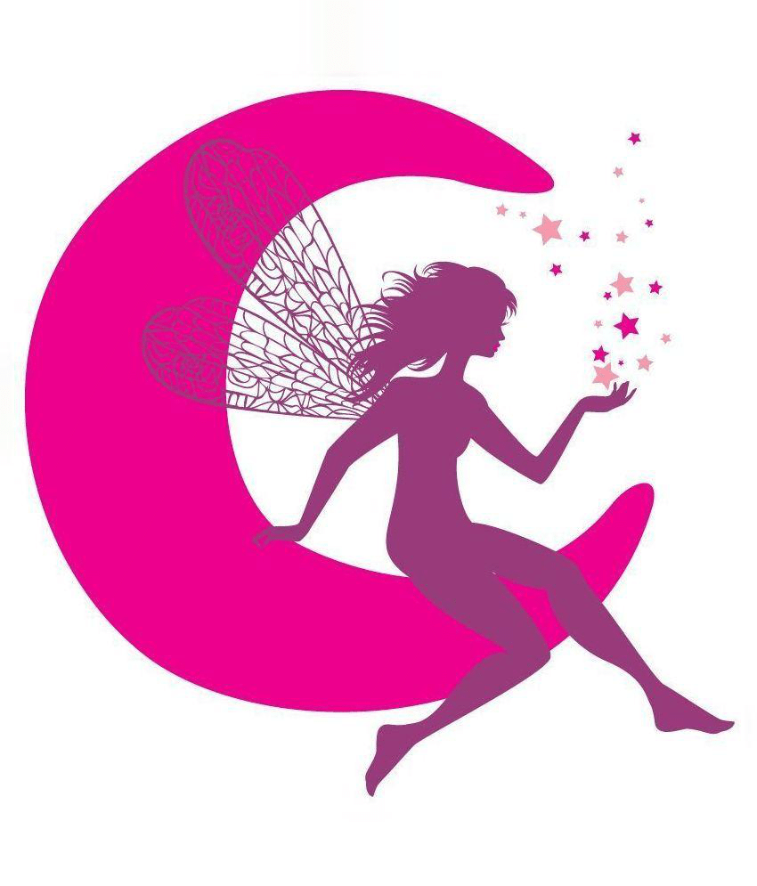 Print Mantras Fairy on Moon and Stars wallstickers Moon & Stars Sticker ( 70 x 70 cms ) Print Mantras Fairy on Moon and Stars wallstickers Moon & Stars Sticker ( 70 x 70 cms )