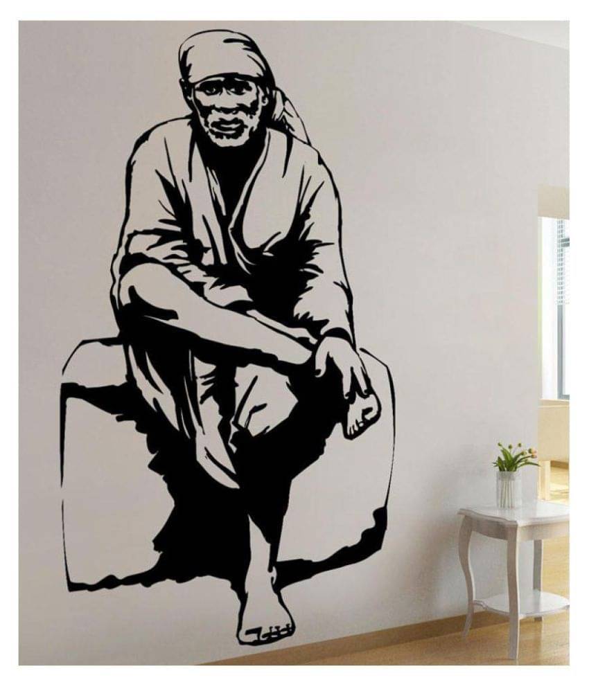 Print Mantras Sai Baba Religious & Inspirational Sticker ( 96 x 53 cms )     			Print Mantras Sai Baba Religious & Inspirational Sticker ( 96 x 53 cms )