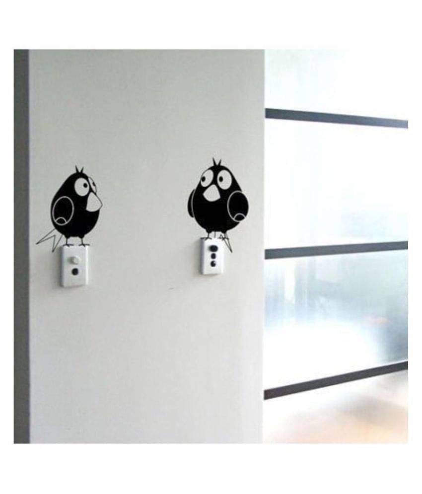     			Print Mantras Two Owls for Light Switches Animals Sticker ( 23 x 17 cms )