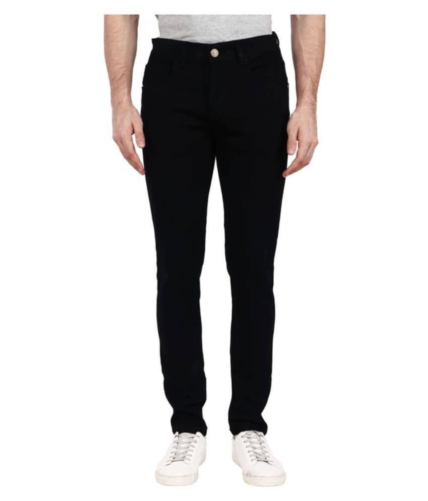 ZAYSH Regular Fit Solid Men's Jeans - Black ( Pack of 1 ) - Jeans | Buy online on ZillyBuy