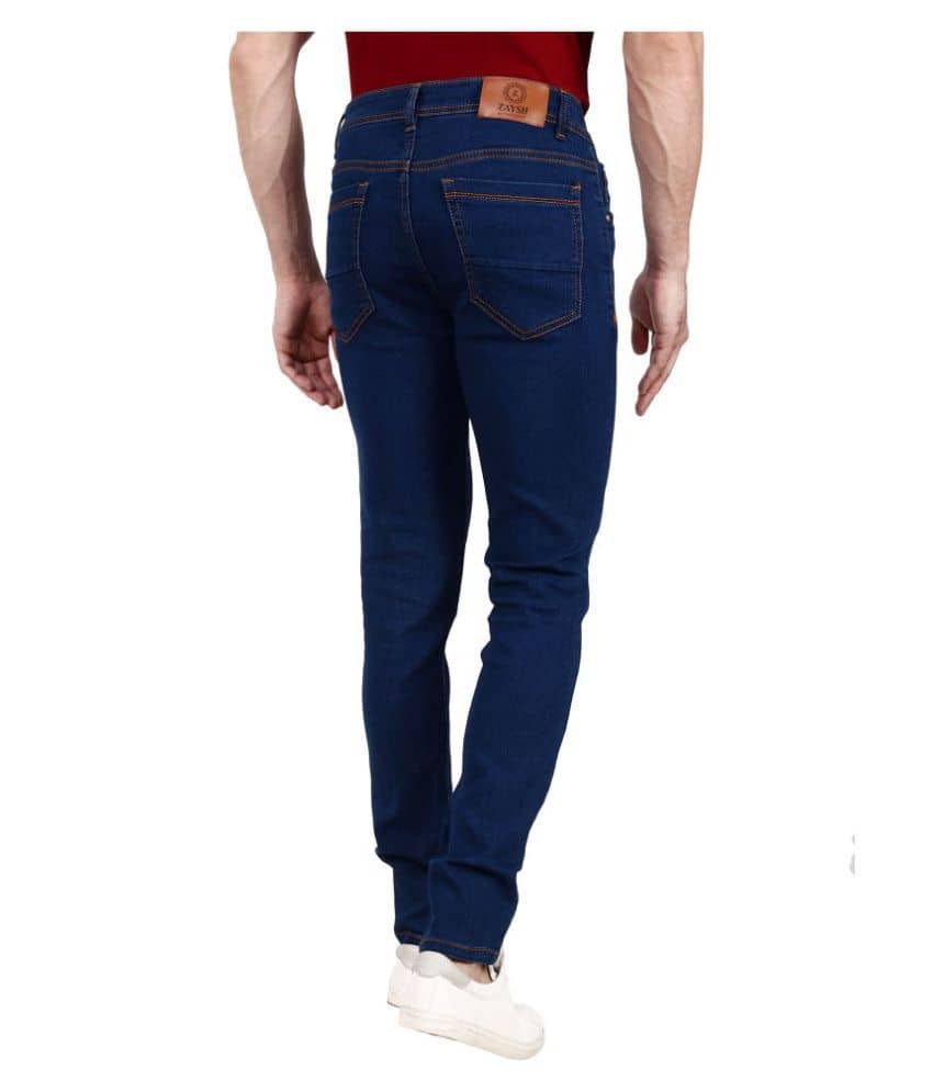 ZAYSH Dark Blue Regular Fit Jeans - Jeans | Buy online on ZillyBuy