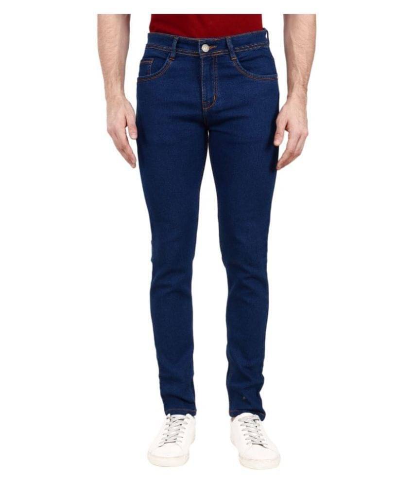     			ZAYSH Dark Blue Regular Fit Jeans