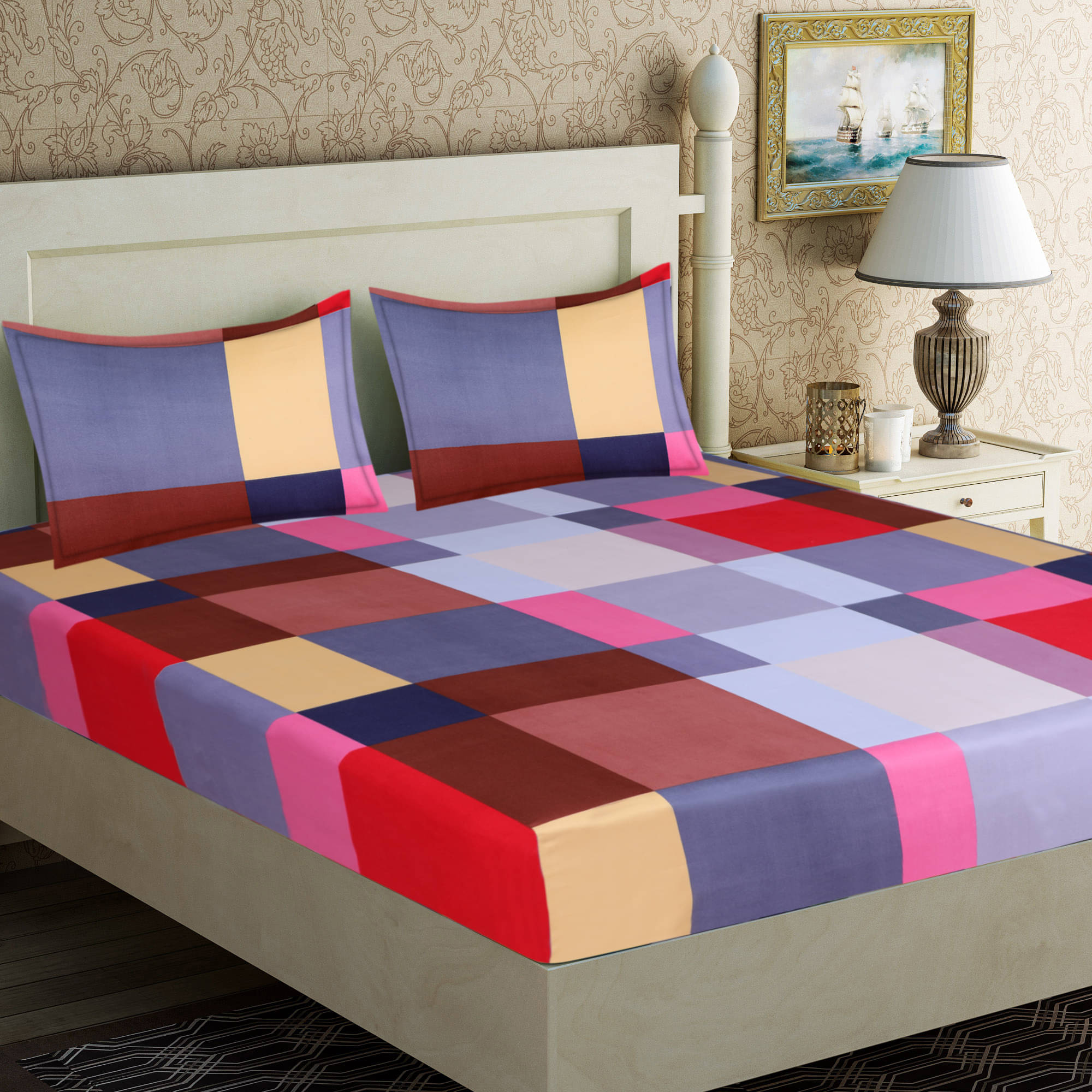 Home Candy Microfibre Double Bedsheet ( Brown ) Home Candy Microfibre Double Bedsheet ( Brown )