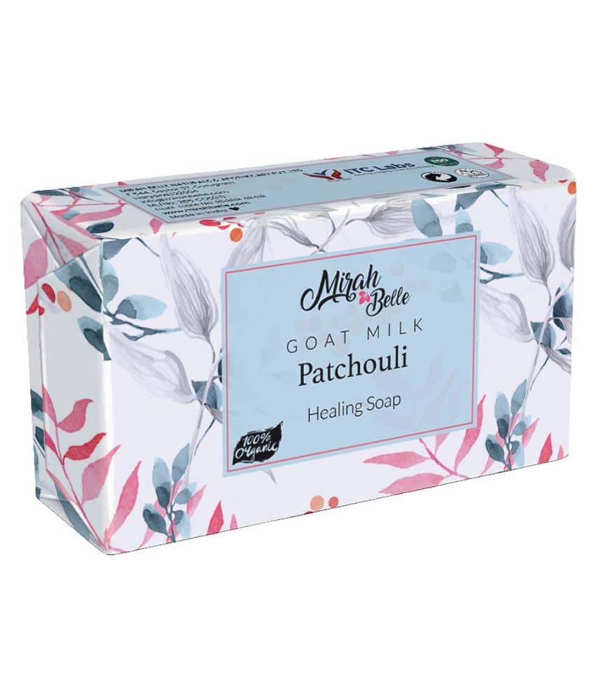Mirah Belle - Organic Goat Milk, Patchouli Healing Soap 125gm - For Blemished, Acne & Infection Prone Skin- Handmade Soap