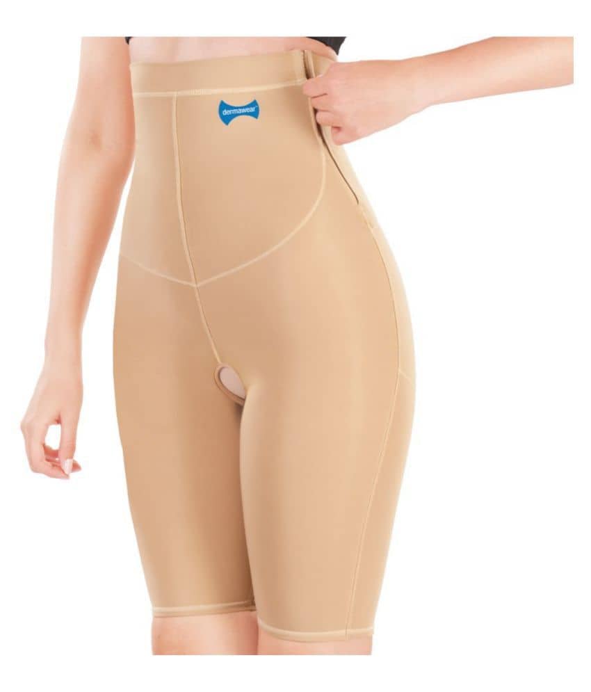 Dermawear Cotton Lycra Women's Hip Reducer ( Beige ) - Shapewear | Buy online on ZillyBuy