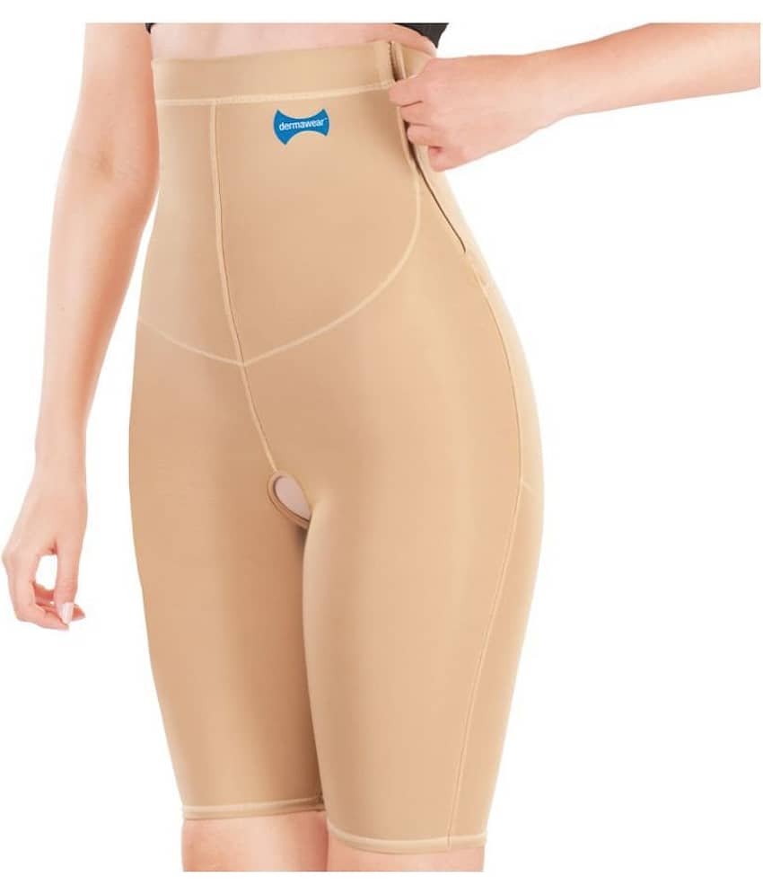 Dermawear Cotton Lycra Women's Hip Reducer ( Beige ) - Shapewear | Buy online on ZillyBuy