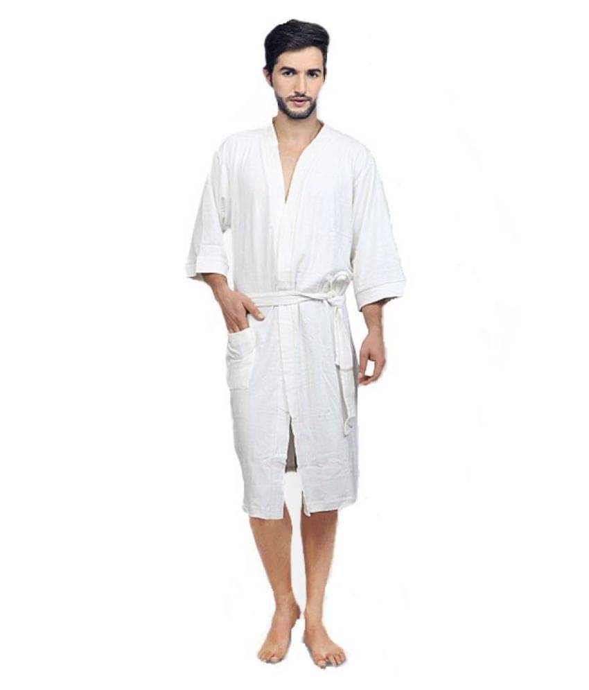    			FeelBlue Single Free Size Bathrobe White