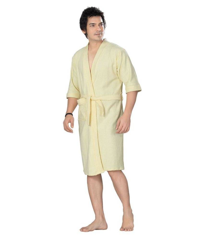     			FeelBlue Single Free Size Bathrobe Yellow
