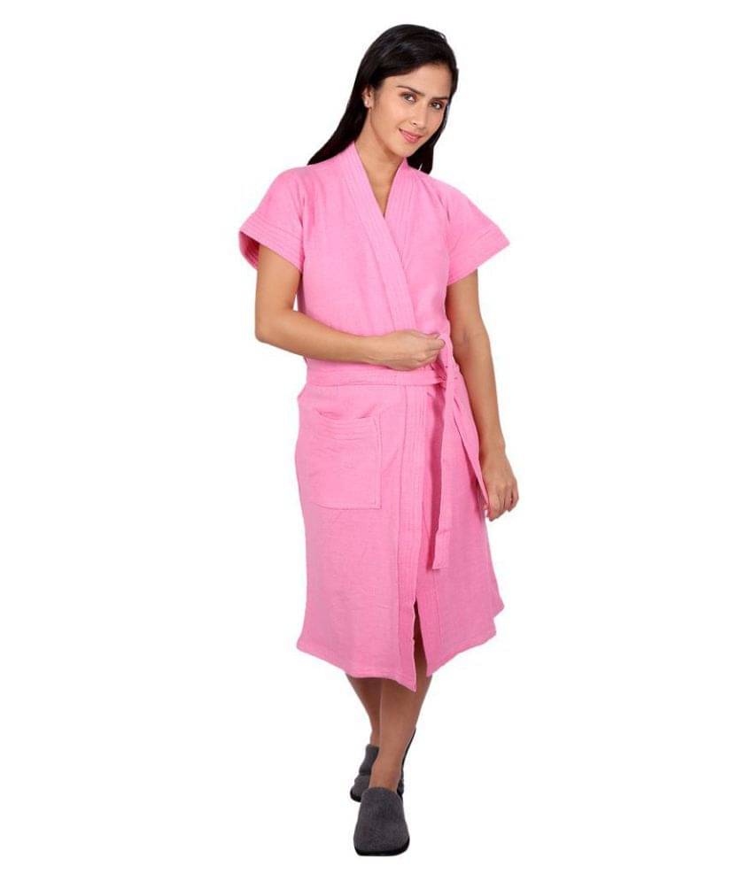     			FeelBlue Single Free Size Bathrobe Pink