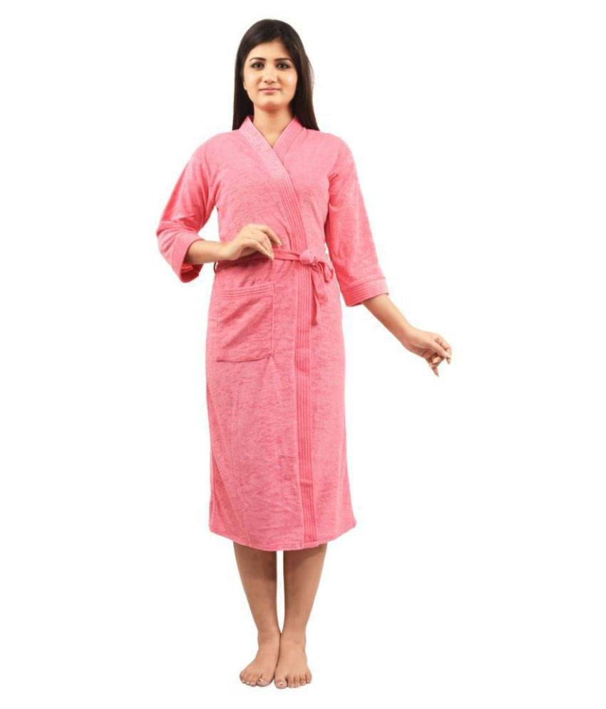     			FeelBlue Single Free Size Bathrobe Pink