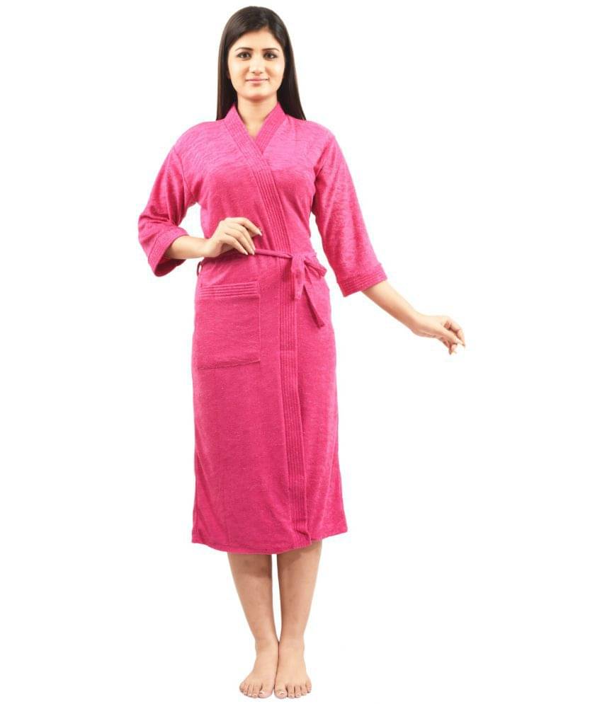     			FeelBlue Single Free Size Bathrobe Pink