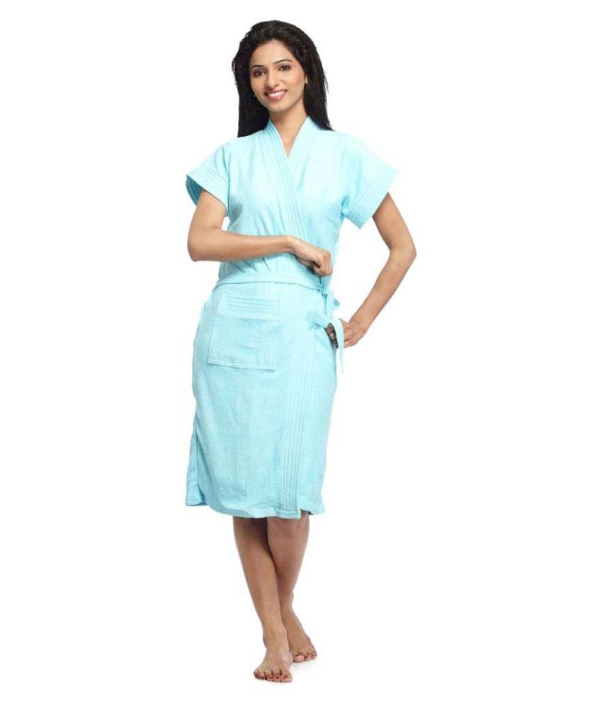     			FeelBlue Single Free Size Bathrobe Blue