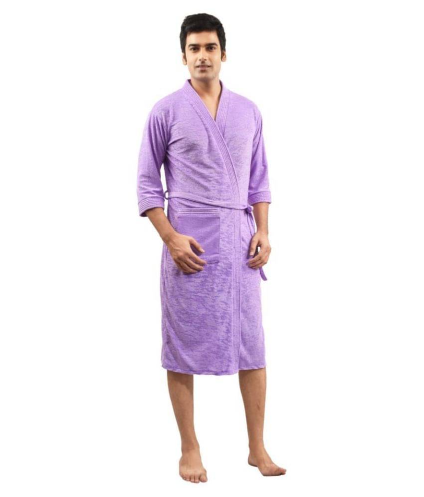     			FeelBlue Single Free Size Bathrobe Lavender
