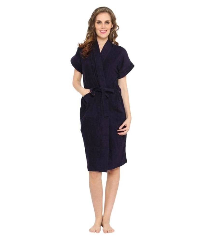     			FeelBlue Single Free Size Bathrobe Blue