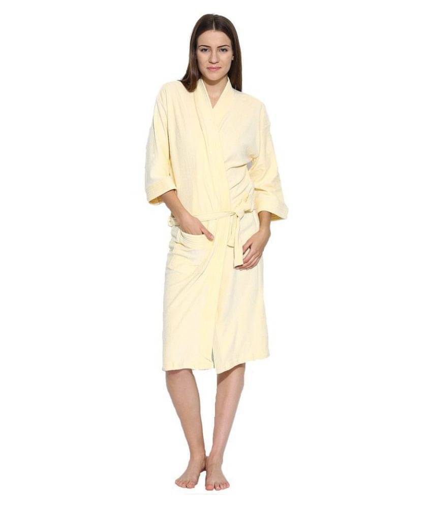     			FeelBlue Single Free Size Bathrobe Yellow