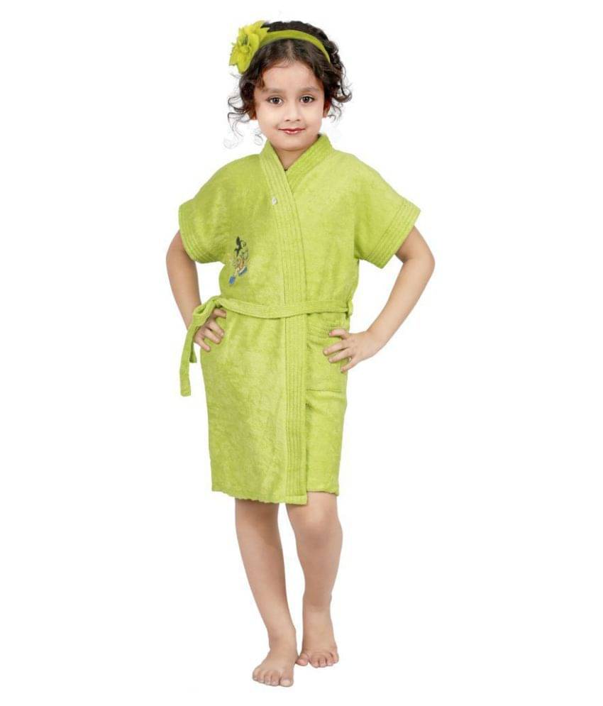    			FeelBlue Single Medium Bathrobe Green