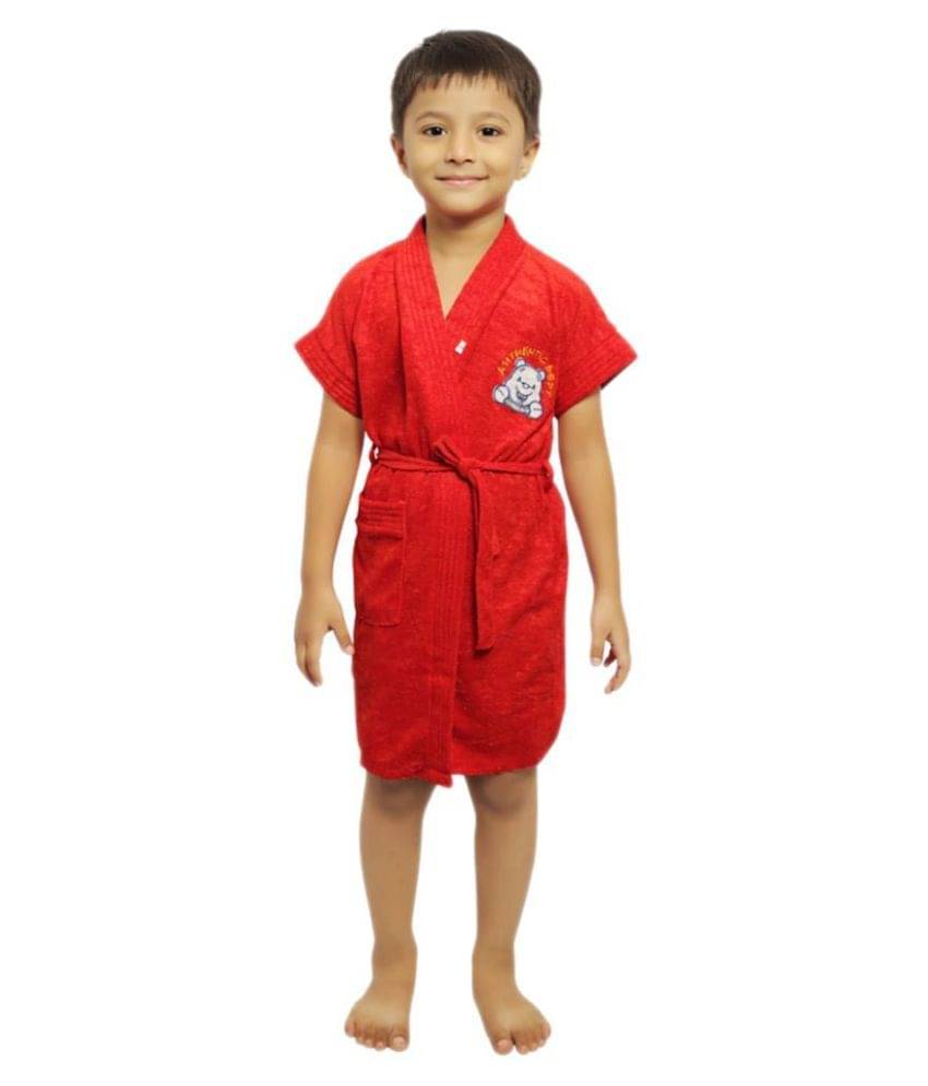     			FeelBlue Single Medium Bathrobe Red