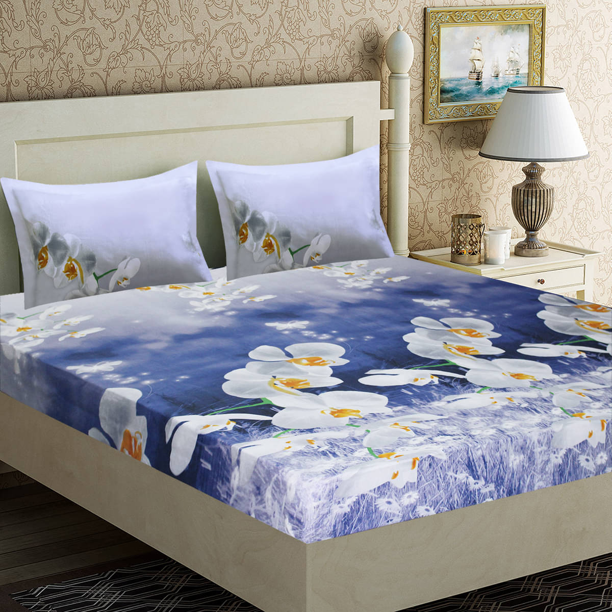 Home Candy Microfibre Double Bedsheet with 2 Pillow Covers ( 240 cm x 220 cm )     			Home Candy Microfibre Double Bedsheet with 2 Pillow Covers ( 240 cm x 220 cm )