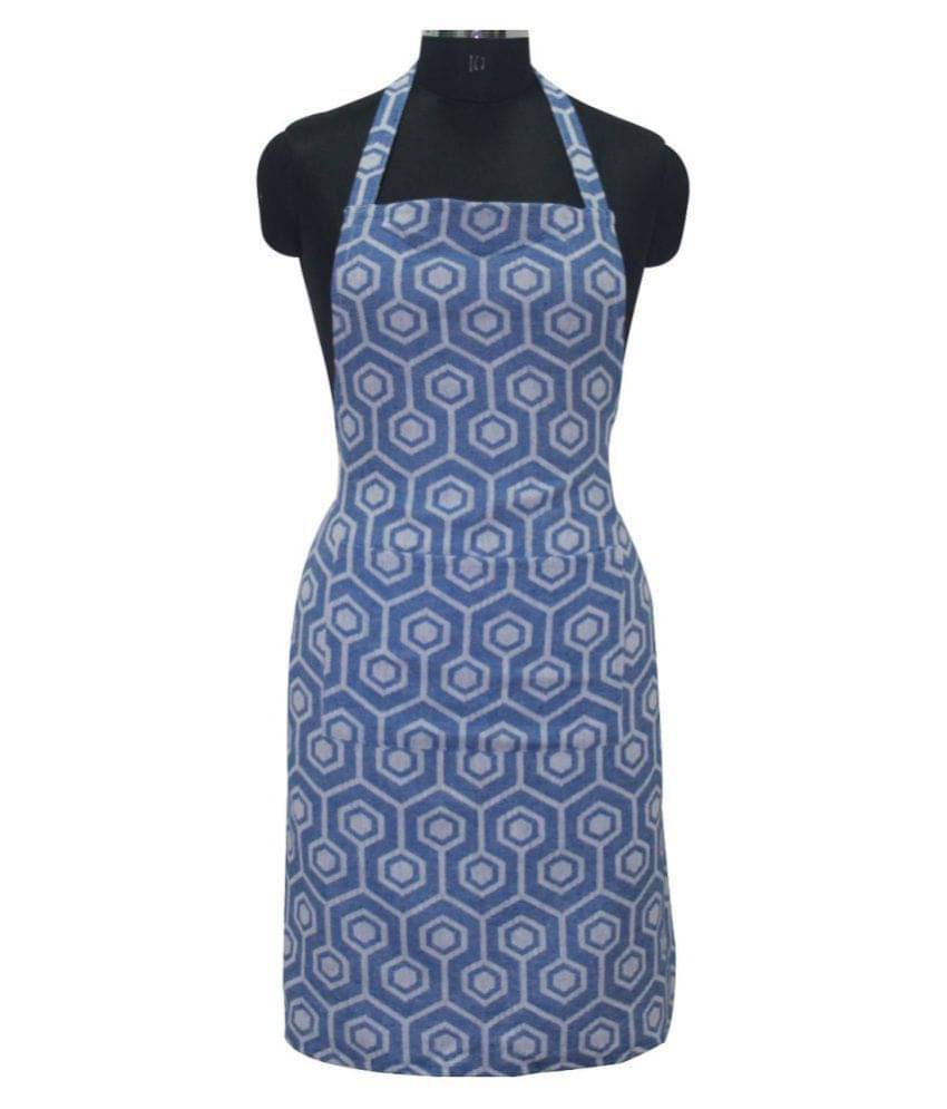    			Oasis Hometex - Blue Full Apron (Pack of 1)