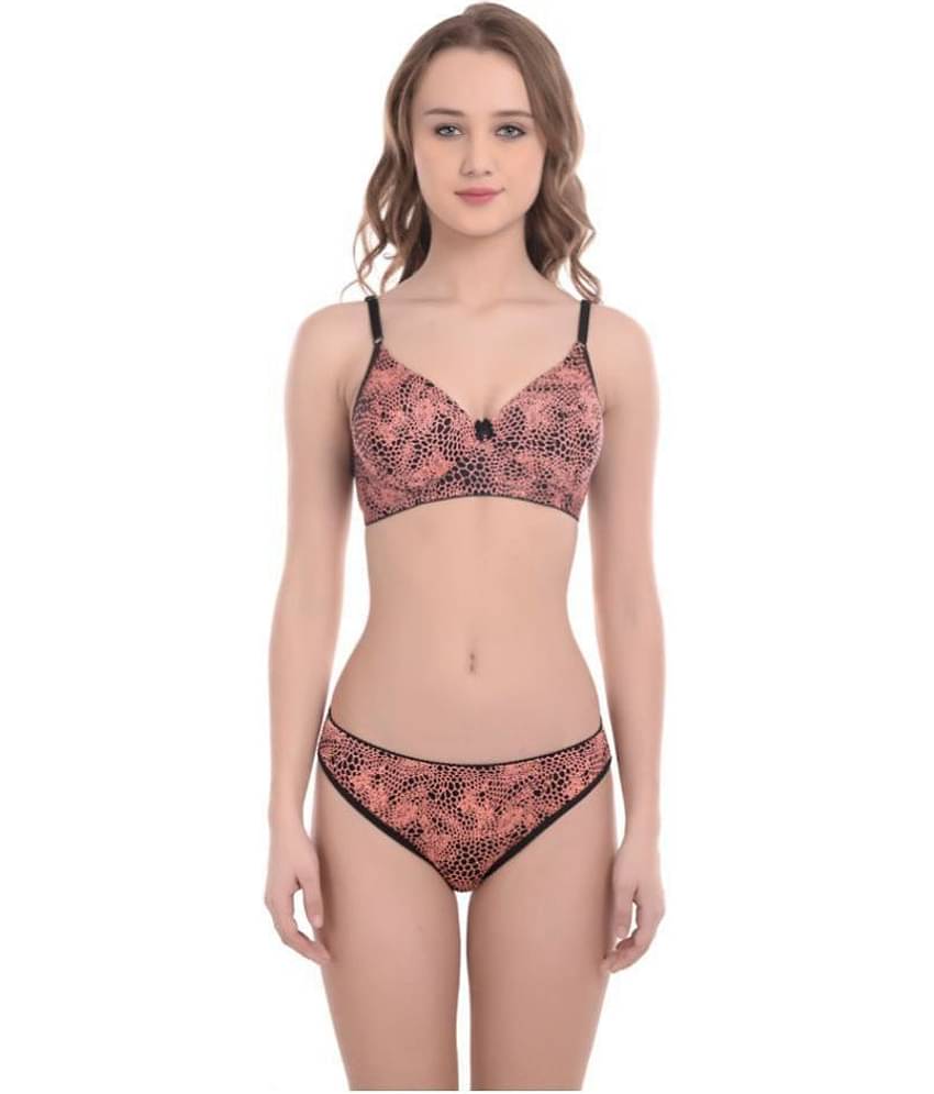 Softskin Pack of 3 Poly Viscose Women's Bra & Panty Set ( Multi Color )