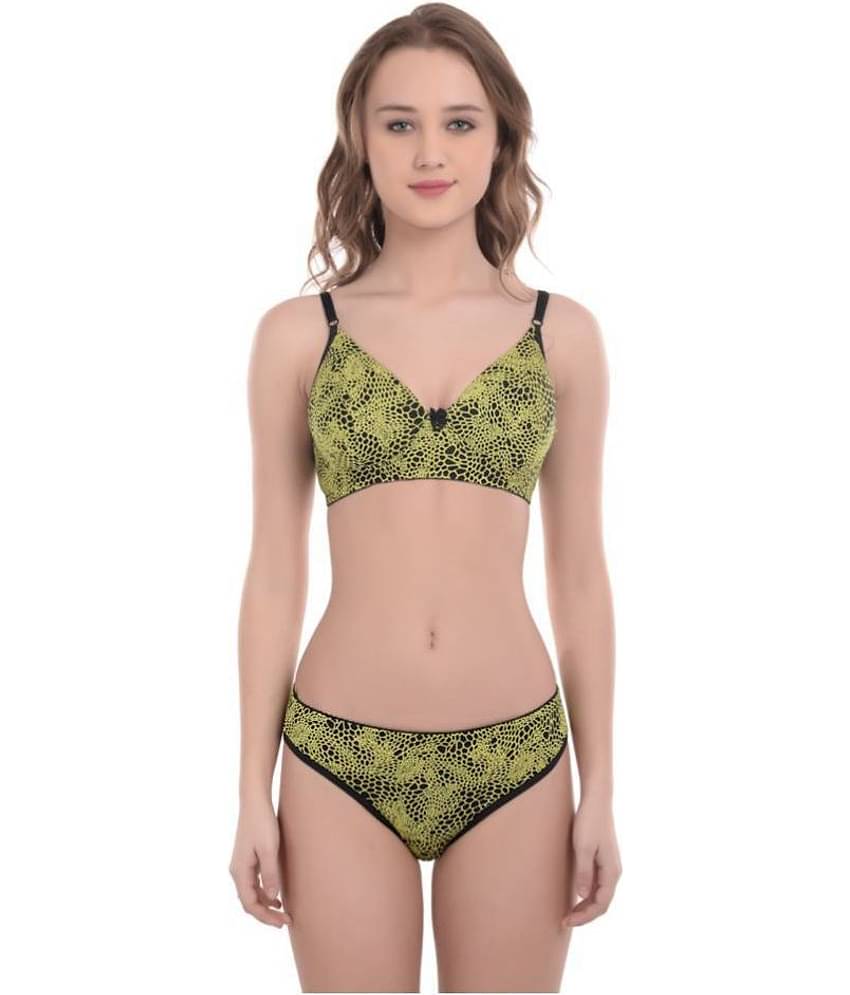 Softskin Pack of 3 Poly Viscose Women's Bra & Panty Set ( Multi Color )