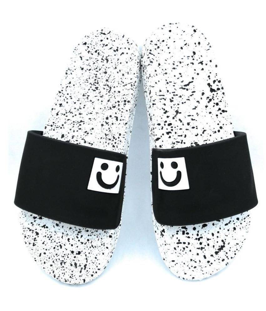     			KAPANI Black Slide Flip flop